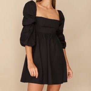 Reformation Michaela Dress in Black